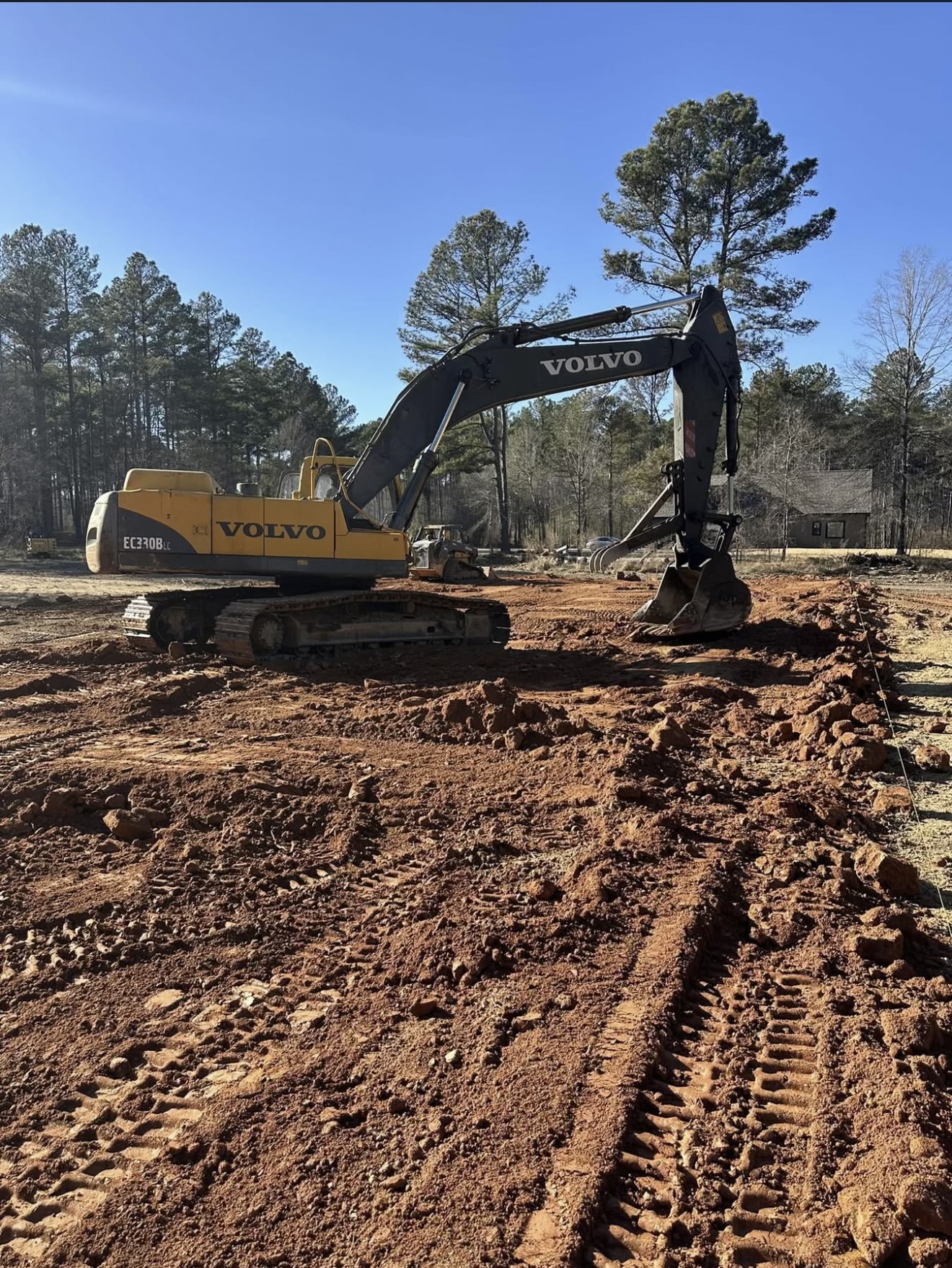 RMG Volvo excavator on a Georgia project site